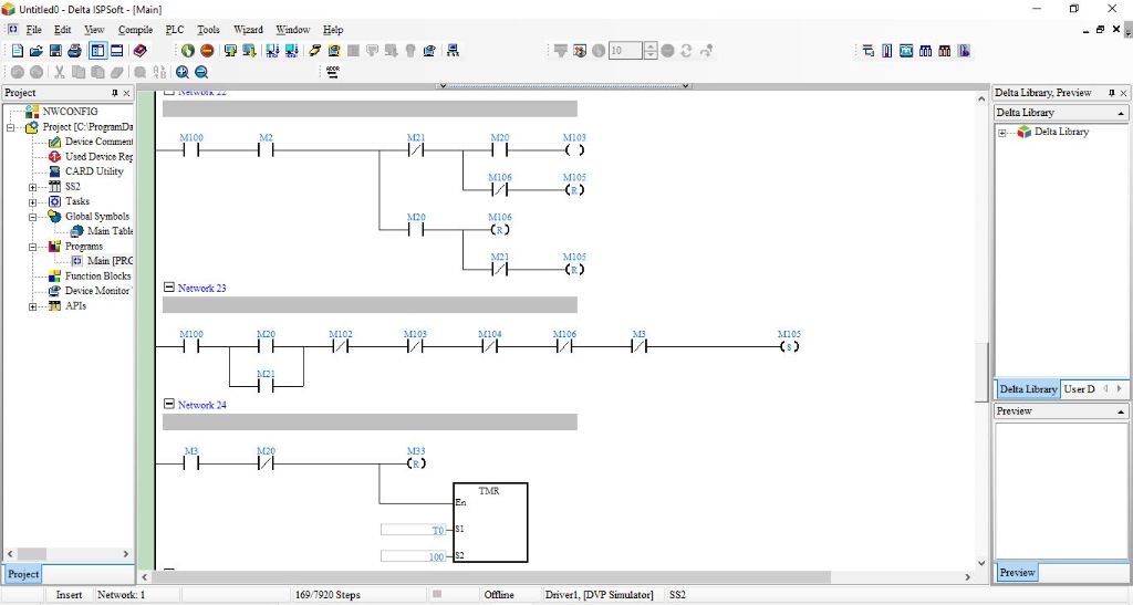 Delta ISPSoft Diagrama Ladder